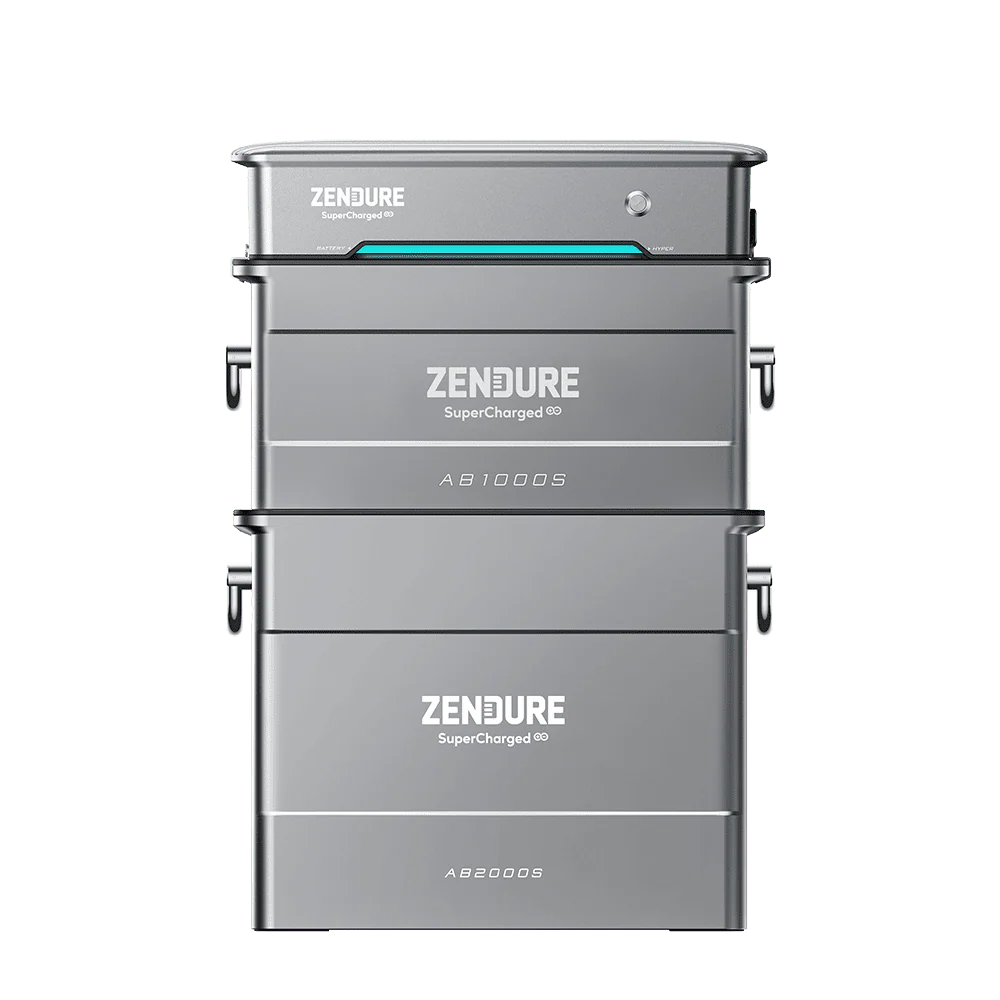 Zendure AIO Pro 1200 SolarFlow System Hyper 2000 mit AB1000S Erweiterungsbatterie