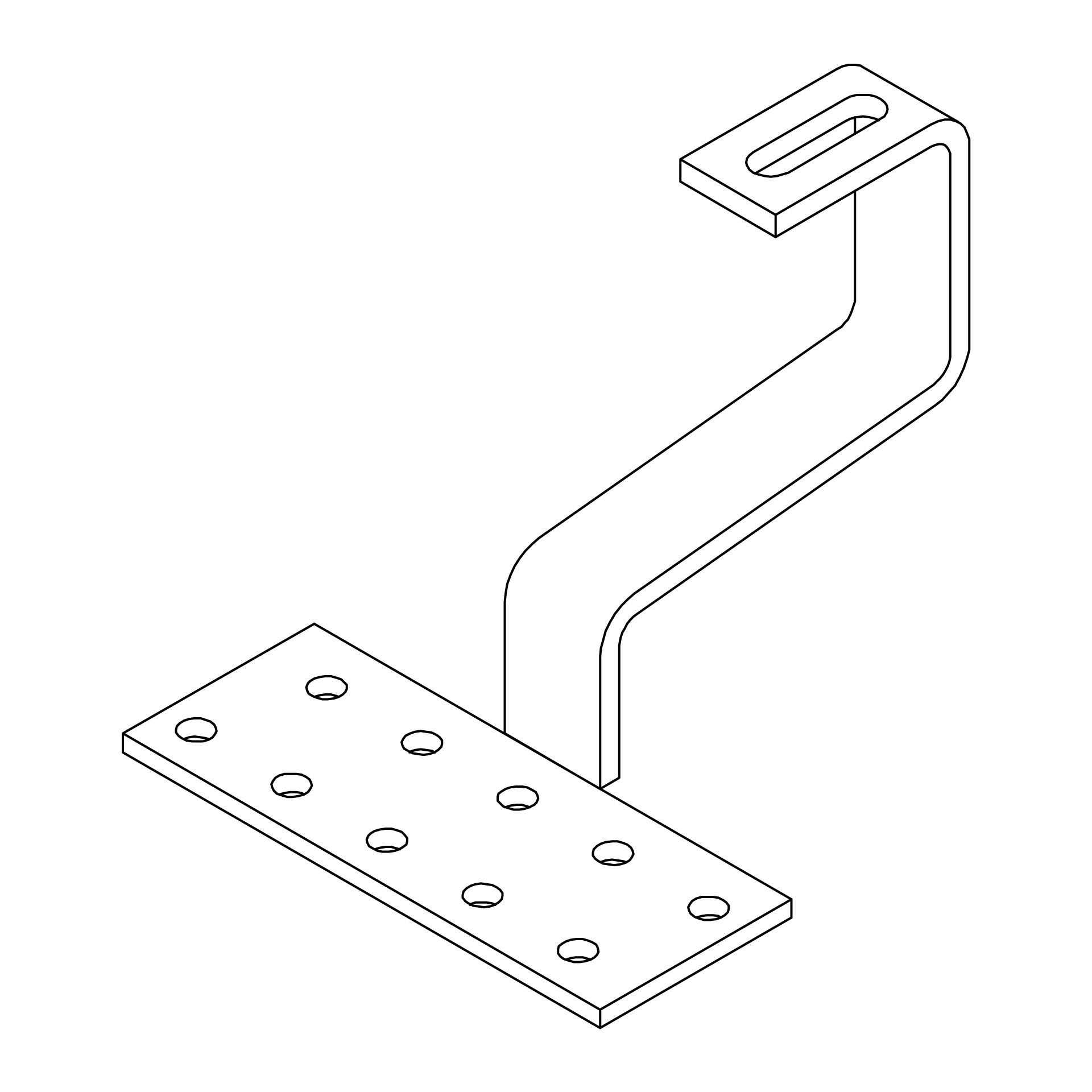 K2 Systems Dachhaken GRUNDPL.150X60X5MM 1000001 Bild 2
