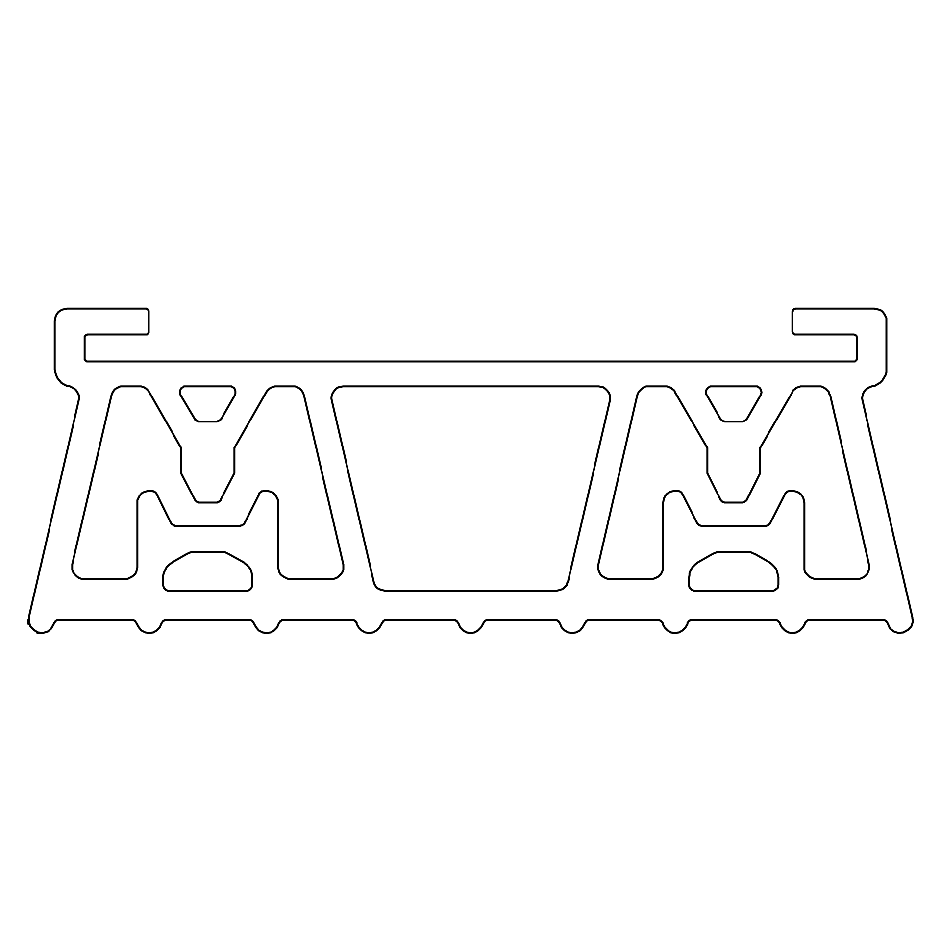 K2 Systems Mat S Auflagepad für SpeedRail 22, EPDM 2003126 Bild 3