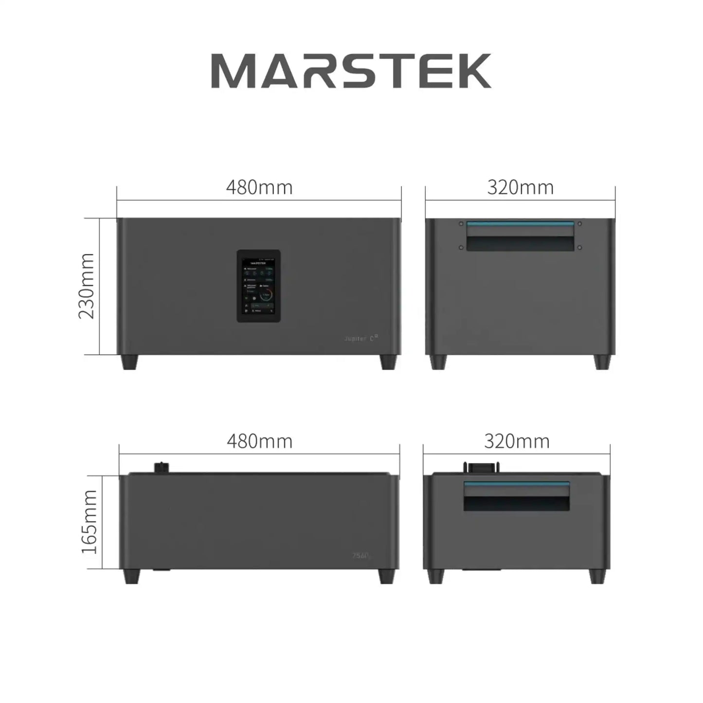 Marstek Jupiter C Plus Erweiterungsakku Abmessungen
