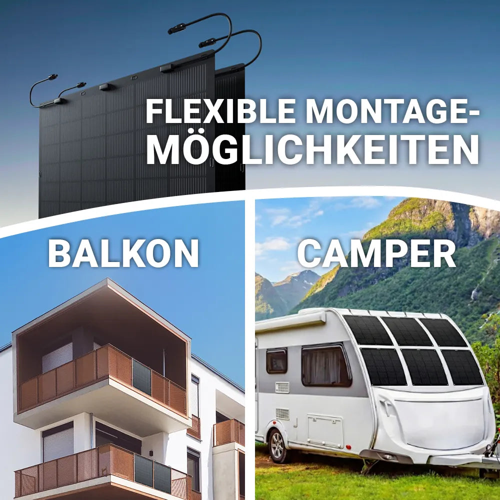 solago flexibles Solarmodul 2er Set 2 x 225W