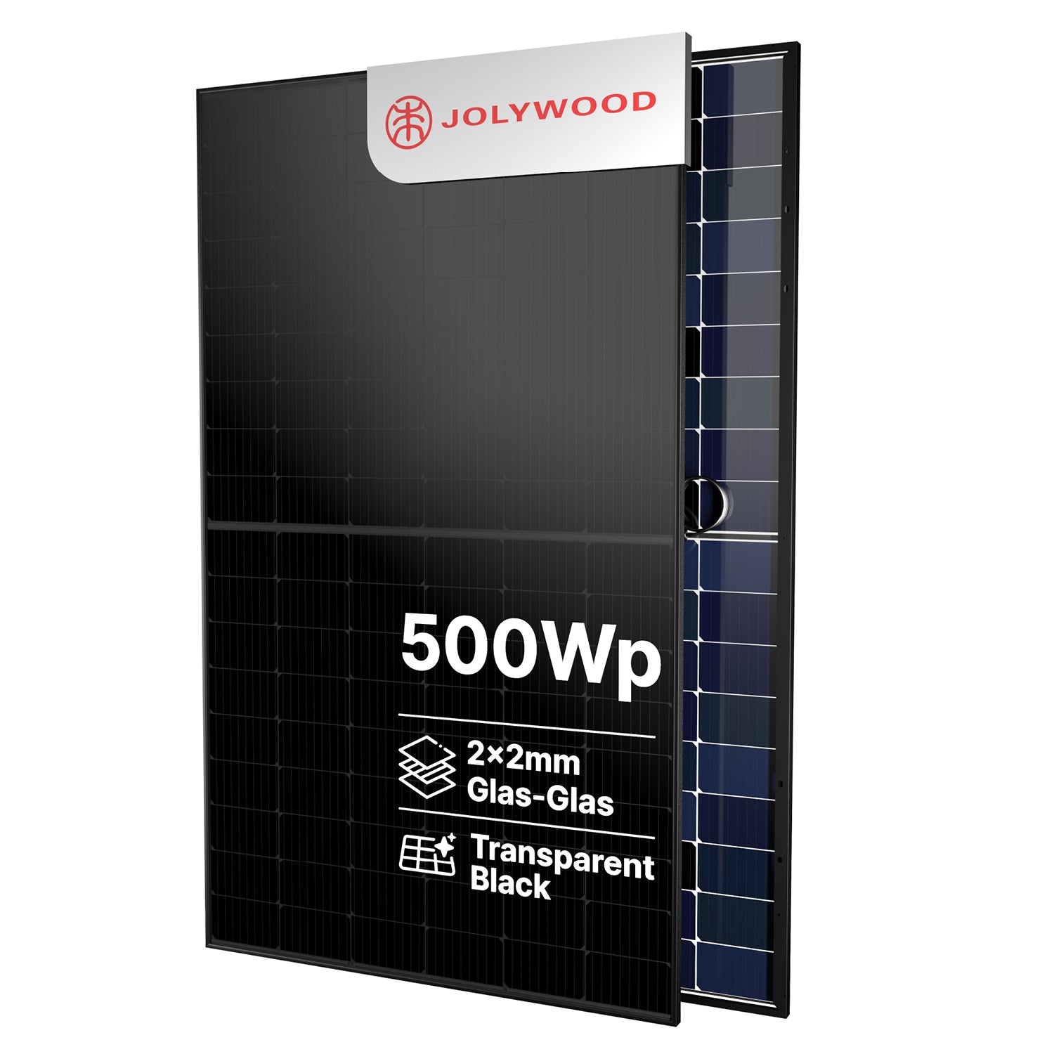 Jolywood 500Wp Niwa JW-HD108N-R2 Glas-Glas Solarmodul - Palette 37 Stück