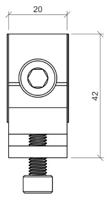 Erdungsklemme für Kabel