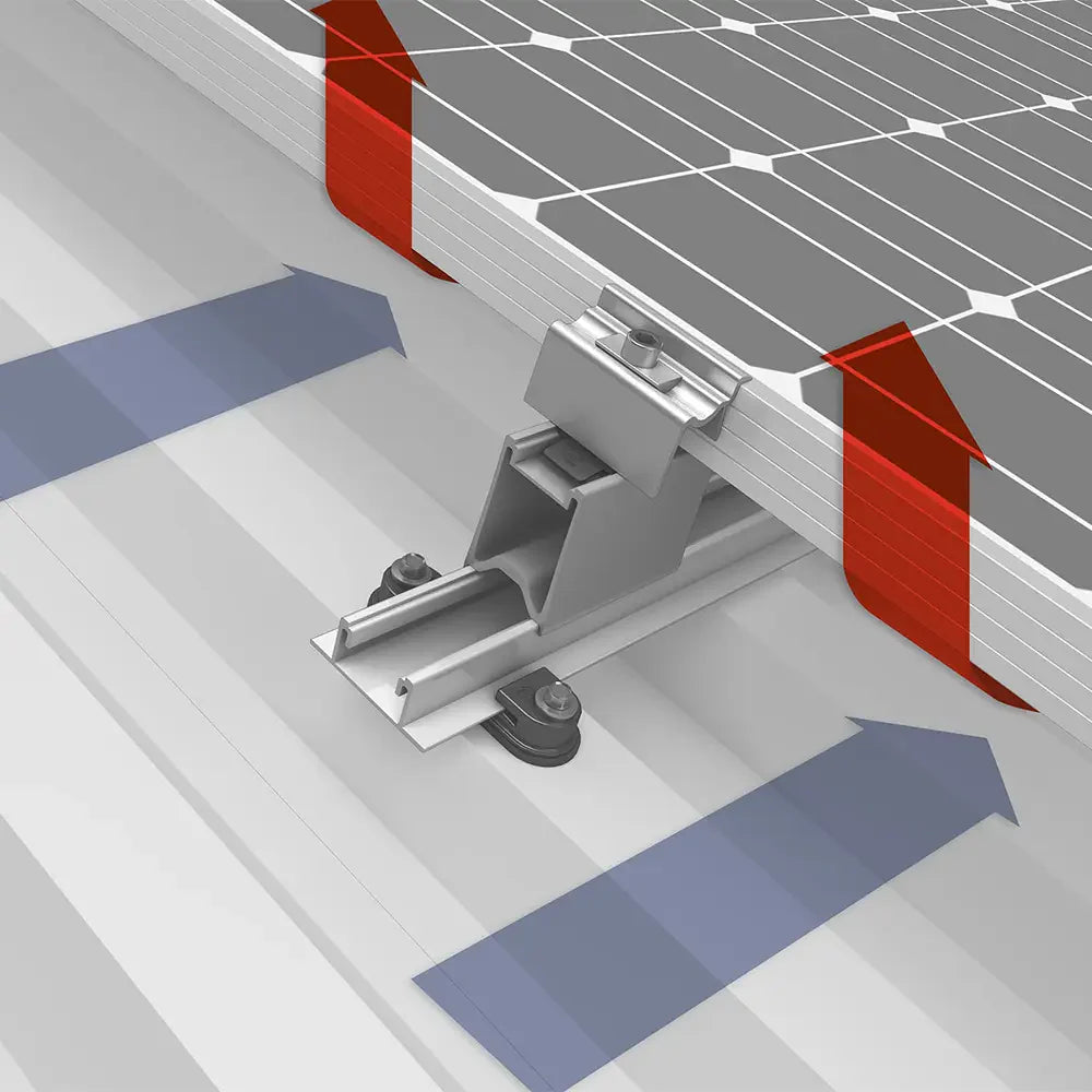 K2 BasicRail 2,40m - Schrägdach Trapezblech - 2003460