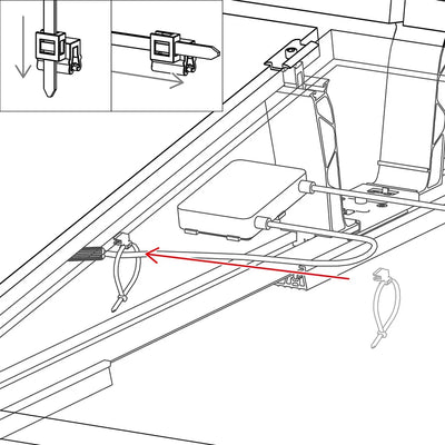K2 Cable Manager PA66W - 2002870 - 100 Stück