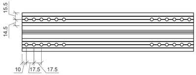 Kurzschiene Trapezblech - 400x90x30 mm