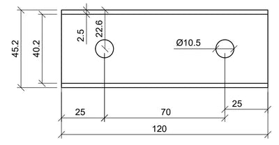 Schienenverbinder U-Profil