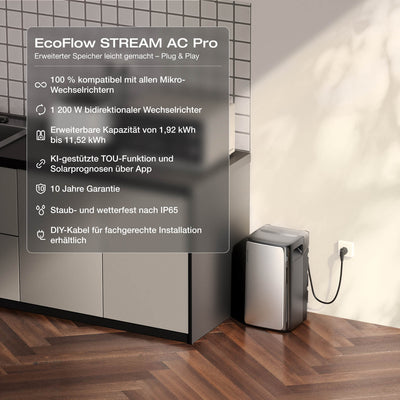 EcoFlow Stream Ultra All in One Speicher 1.92kWh 800W Wechselrichter 4 MPPT IP65 - Zusatzbild 3