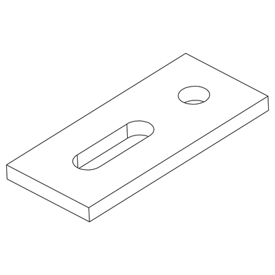 K2 Systems Aluminium Adapterblech für Schraube M10 2002544 Bild 2