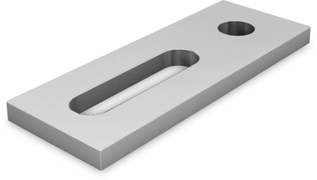 K2 Systems Aluminium Adapterblech für Schraube M10 2002544