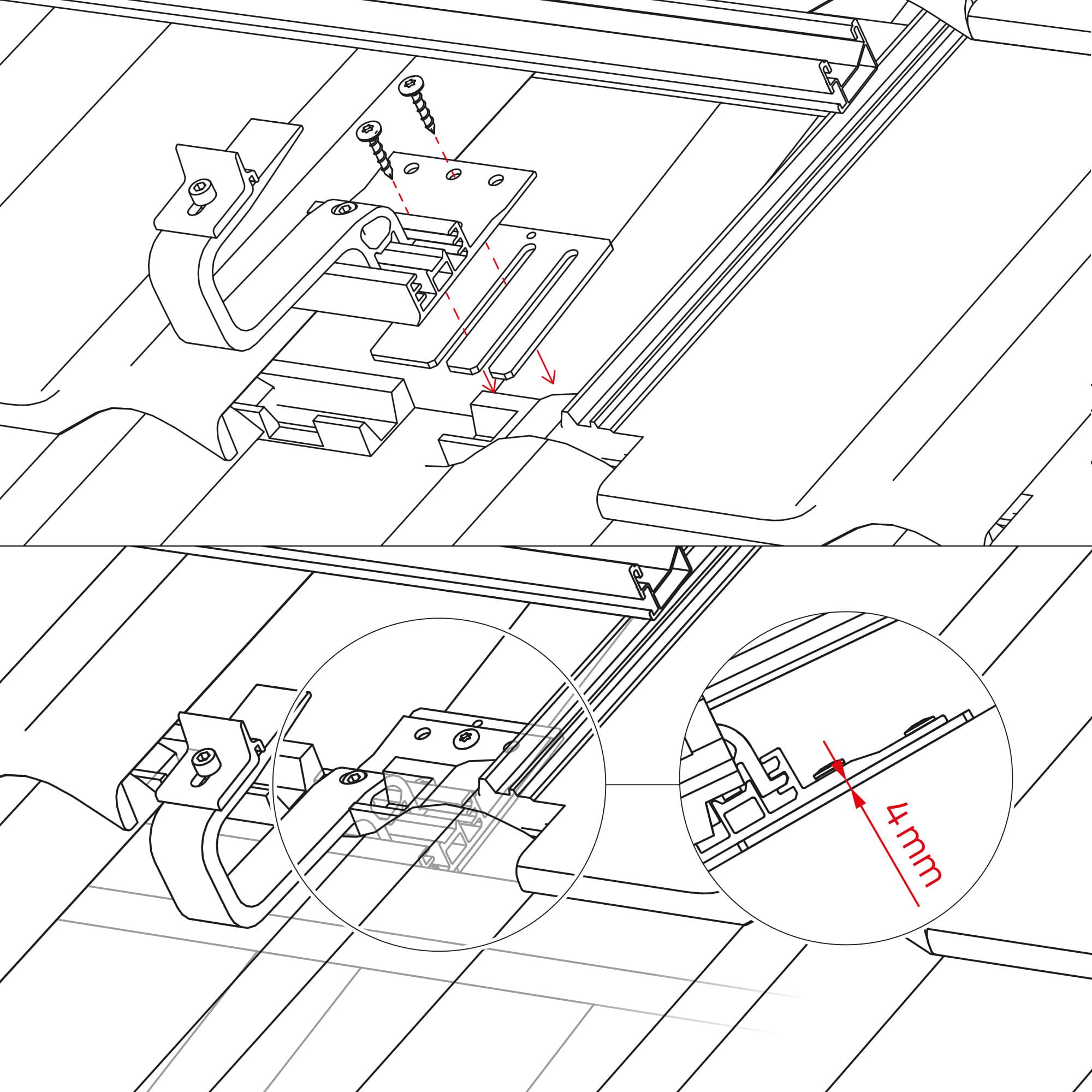 K2 Systems Ausgleichsplatte 4MM 2002332 Bild 2