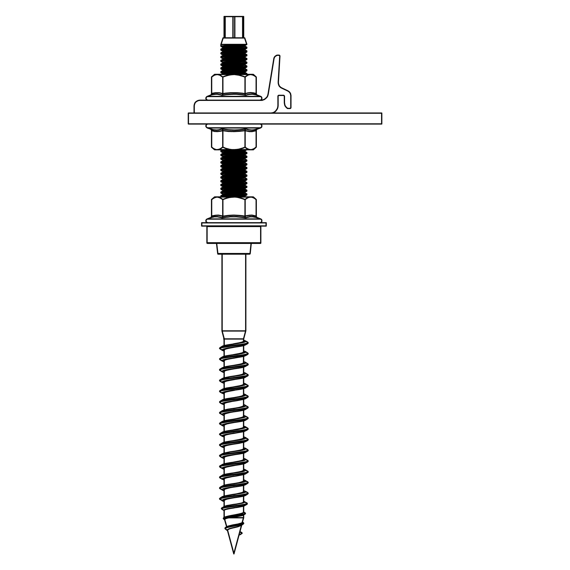 K2 Systems Stockschrauben Montiert M12X250 2003276 Bild 2
