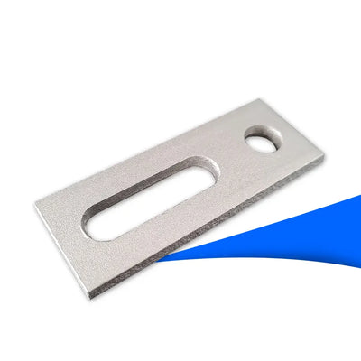 Adapterblech aus Edelstahl für Stockschrauben für M10