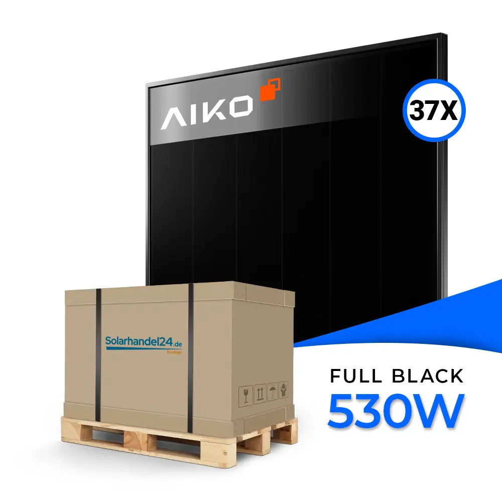 AIKO Solar 530W Glas-Glas Full Black Modul AIKO-A530-MCE60Db Neostar 3S+60 Palette (37 Stk.)
