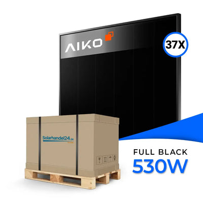 AIKO Solar 530W Glas-Glas Full Black Modul AIKO-A530-MCE60Db Neostar 3S+60 Palette (37 Stk.)