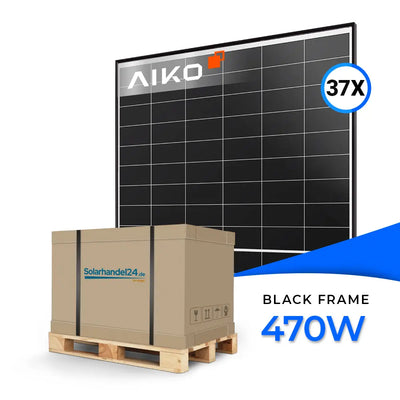 AIKO Solar 470W Glas-Glas Black Frame AIKO-A-MAH54Dw Neostar 2P+ Palette (37 Stk.)