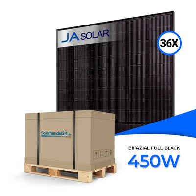 Ja Solar 450W Bifazial Glas-Glas Full Black JAM54D41-LB Palette (36 Stk.)