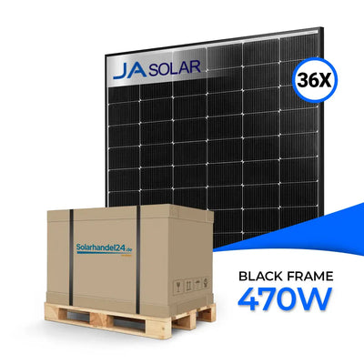 Ja Solar 470W Black Frame JAM54D40 LR Palette (36 Stk.)