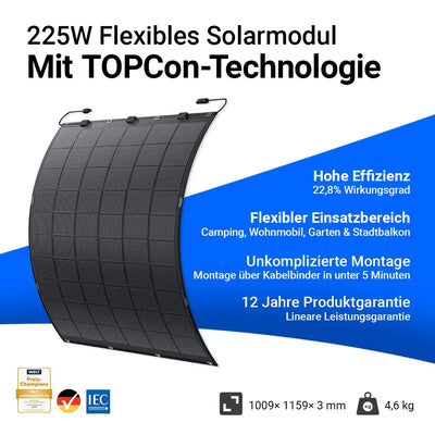 solago flexibles Solarmodul 2er Set 2 x 225W