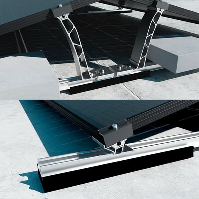 K2 Systems Flachdach Ost/West D-Dome Montageset für 10 Module
